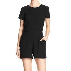 Banana Republic black, tailored romper!